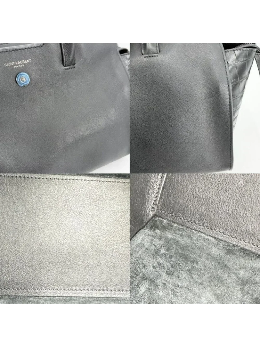 ★SOLD★ Saint Laurent Paris 2-Way Baby Downtown Cabas Shoulder Bag Crossbody - Picture 6 of 7